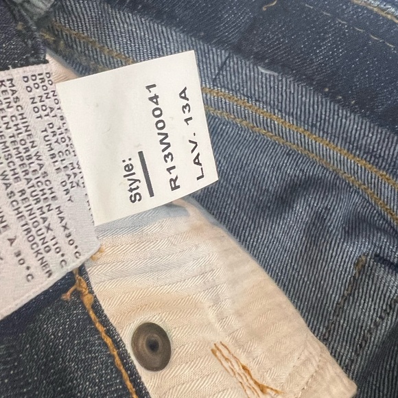 R13 Denim Leather Chaps Shorts Pants SIZE 25 - Picture 7 of 8